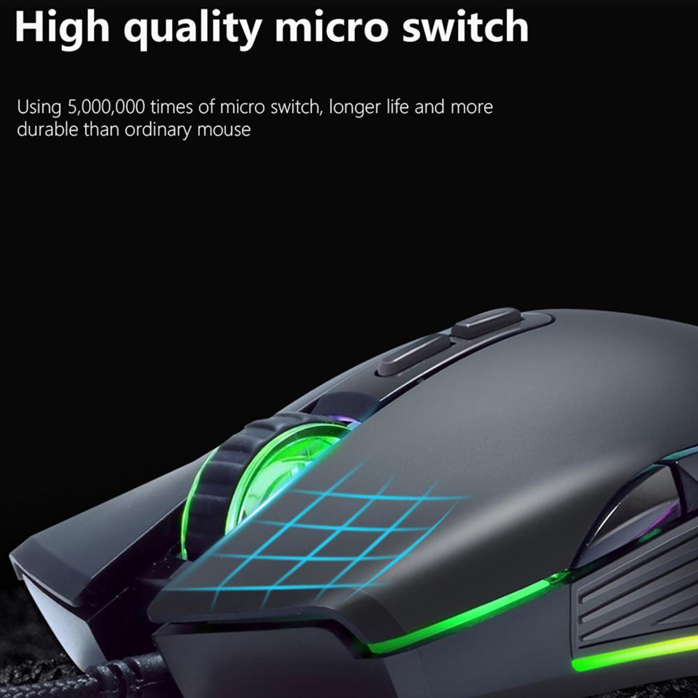ZUOYA AT560 Có Dây Chuyên Nghiệp Đèn Nền RGB LED 3600DPI Quang USB Chuột Chơi Game Phụ Kiện Máy Tính Sinh Ra Để Dành Cho Game