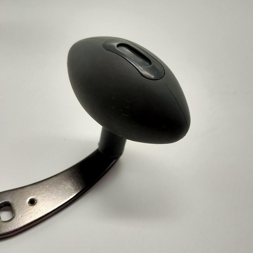 2pcs Alloy Fishing Reel Rocker Fishing Reel Handle Parts with Rubber Handle Knob