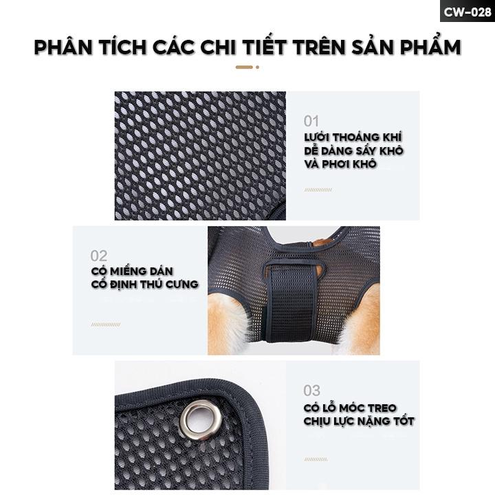 Túi Treo Hỗ Trợ Cắt Móng Chân Và Tắm Gội Cho Thú Cưng Võng Treo Spa Chó Mèo CW-028