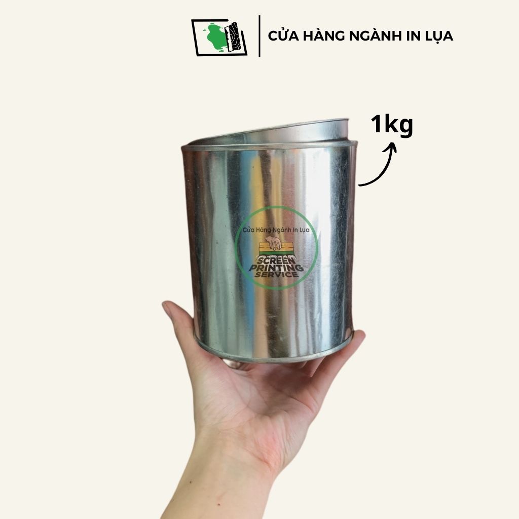 Bột nhão nhôm bạc dẻo (Aluminium paste) để in lụa trên giấy, PP PE, sơn công trình, sơn ô tô, chống rỉ sét 1kg