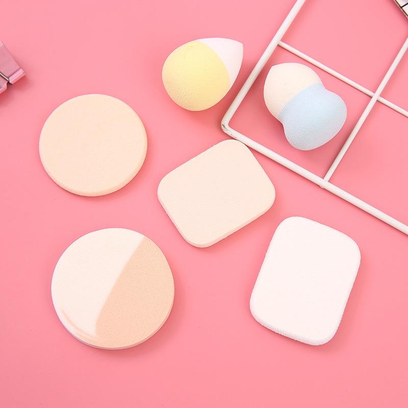 Bộ Set 6 Bông Mút Trang Điểm cao su tự nhiên Keli Sponge Makeup