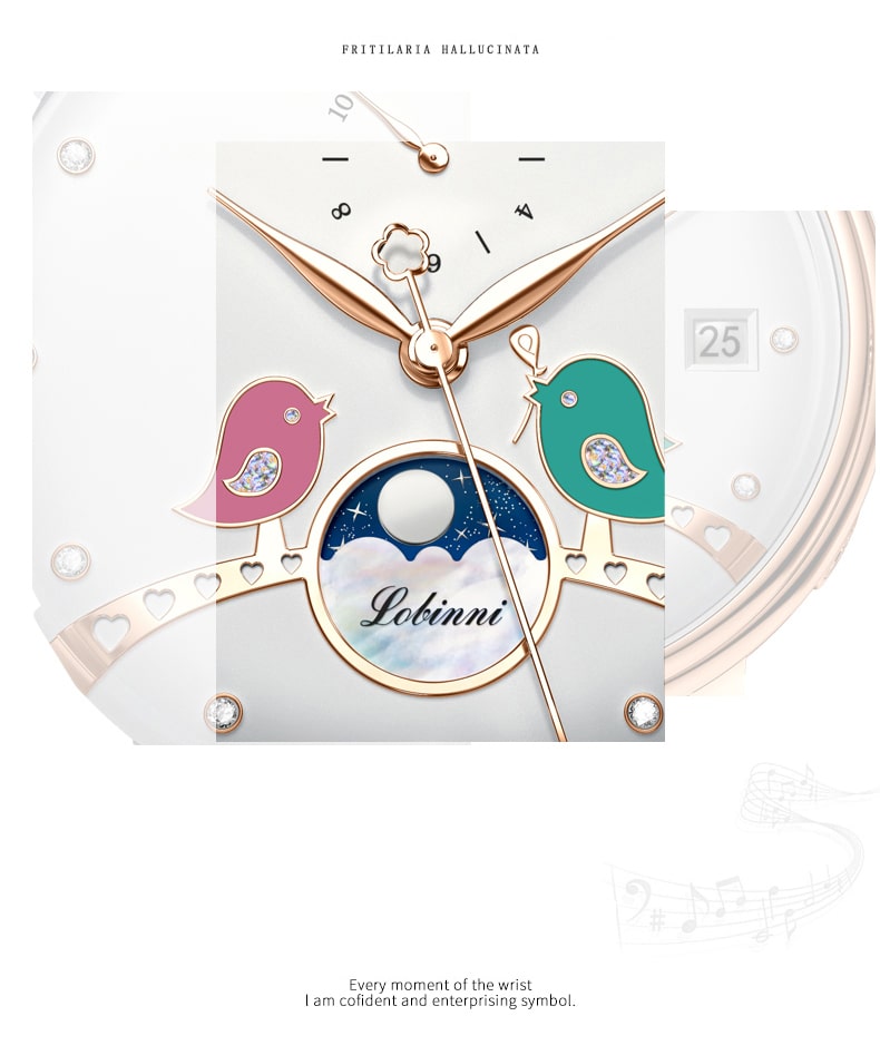 Đồng hồ nữ Lobinni L2065-6 Chính hãng Thụy Sỹ