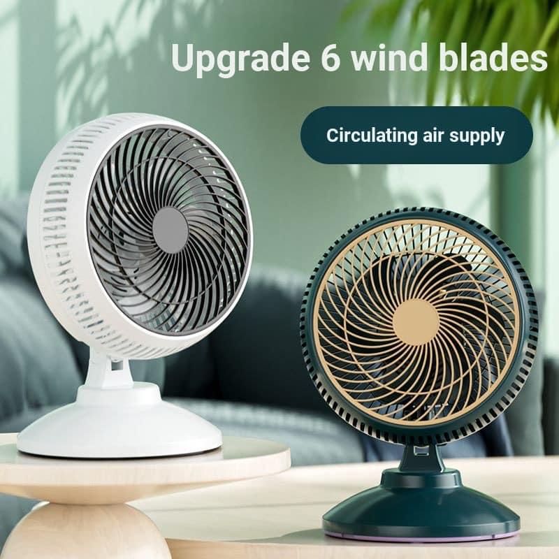 Quạt cắm điện để bàn, treo tường mini mẫu mới, Thiết kế nhỏ gọn, với 6 cánh quạt và nhiều tốc độ