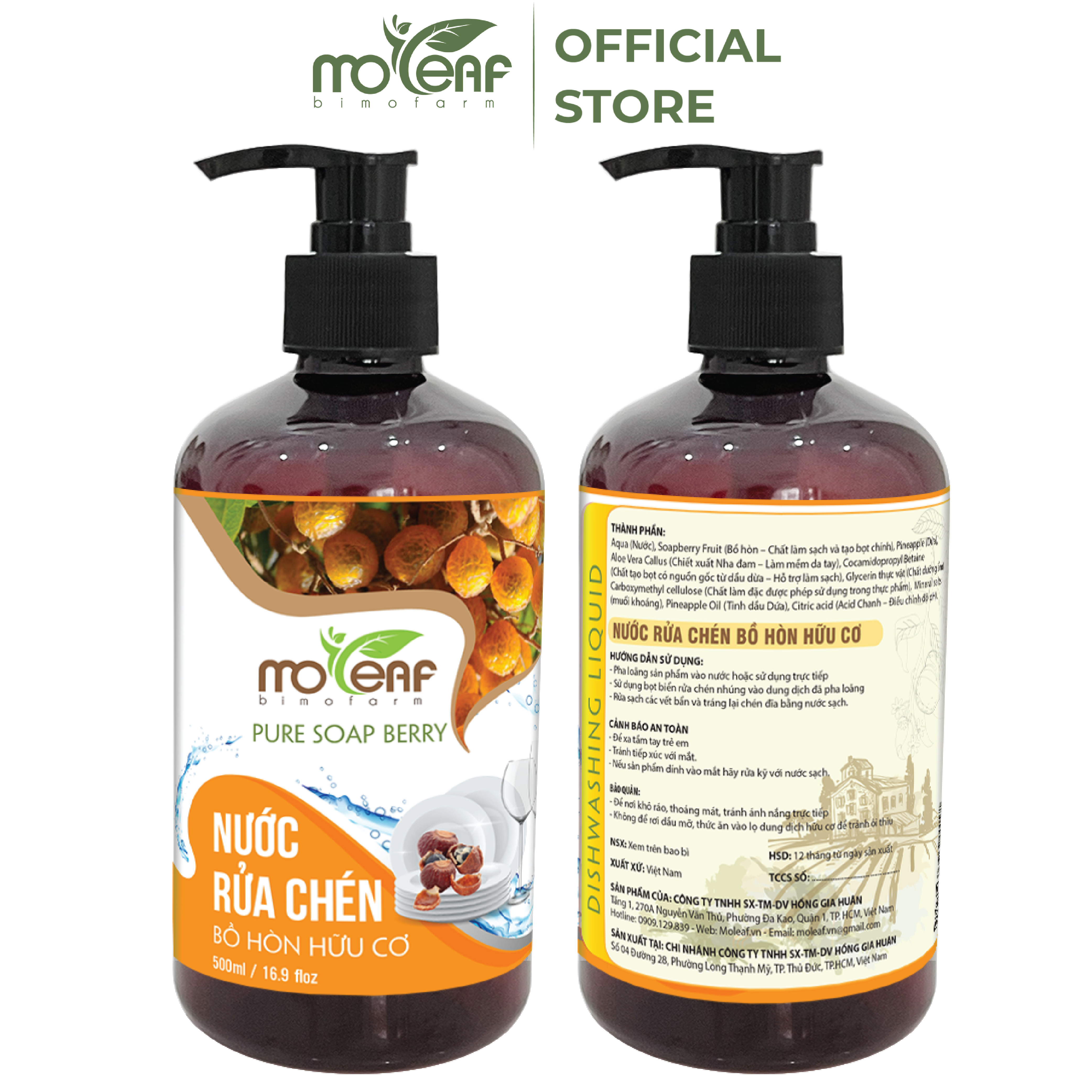 4 LOẠI Nước RỬA CHÉN BỒ HÒN Hữu Cơ Nha Đam Moleaf 1L, Xịt Phòng Đuổi Muỗi 250ml, Nước Lau Sàn Quế, Nước Giặt Xả Hữu Cơ 1L - Lên Men Tự Nhiên Từ Bồ Hòn và Dứa, An Toàn Cho Da Tay, Diệt Khuẩn