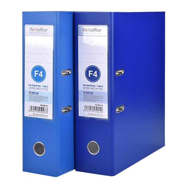 Bìa Còng Flexoffice F4 / Fo-BC10 90mm - Giao Màu Ngẫu Nhiên