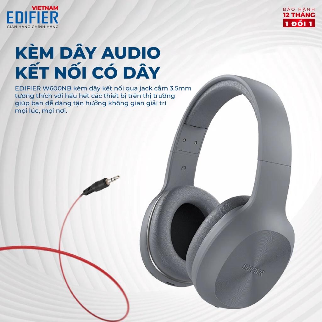 Tai nghe Bluetooth 5.1 EDIFIER W600BT - 30h Playtime - Thích hợp chơi game, học tập và làm việc trực tuyến - Hàng chính hãng