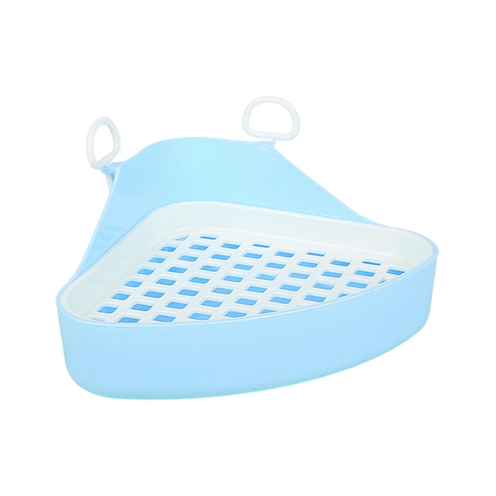 Triangle Potty Trainer Pet Pan Corner Litter Box for Hedgehog Ferret Hamster Bunny