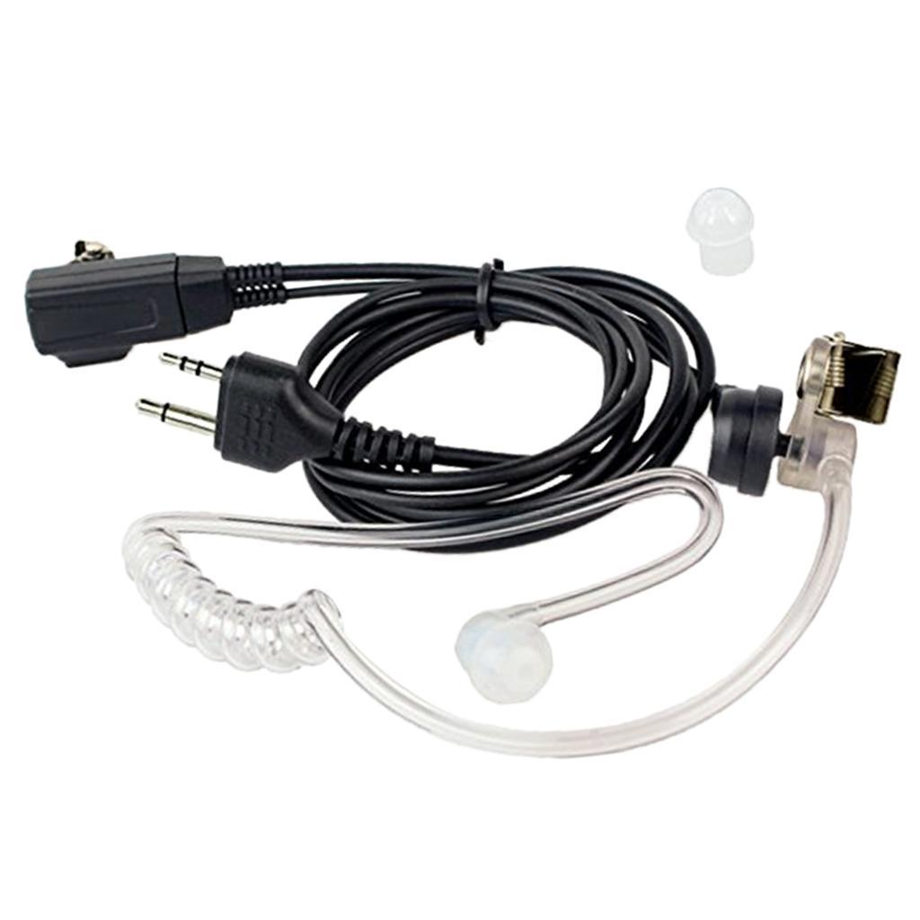 2-Pin Covert Acoustic Tube Walkie Talkie Earpiece for Midland GXT250/255/325