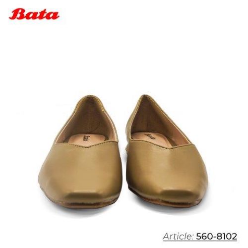 Giày bệt nữ màu vàng Thương hiệu Bata 560-8102