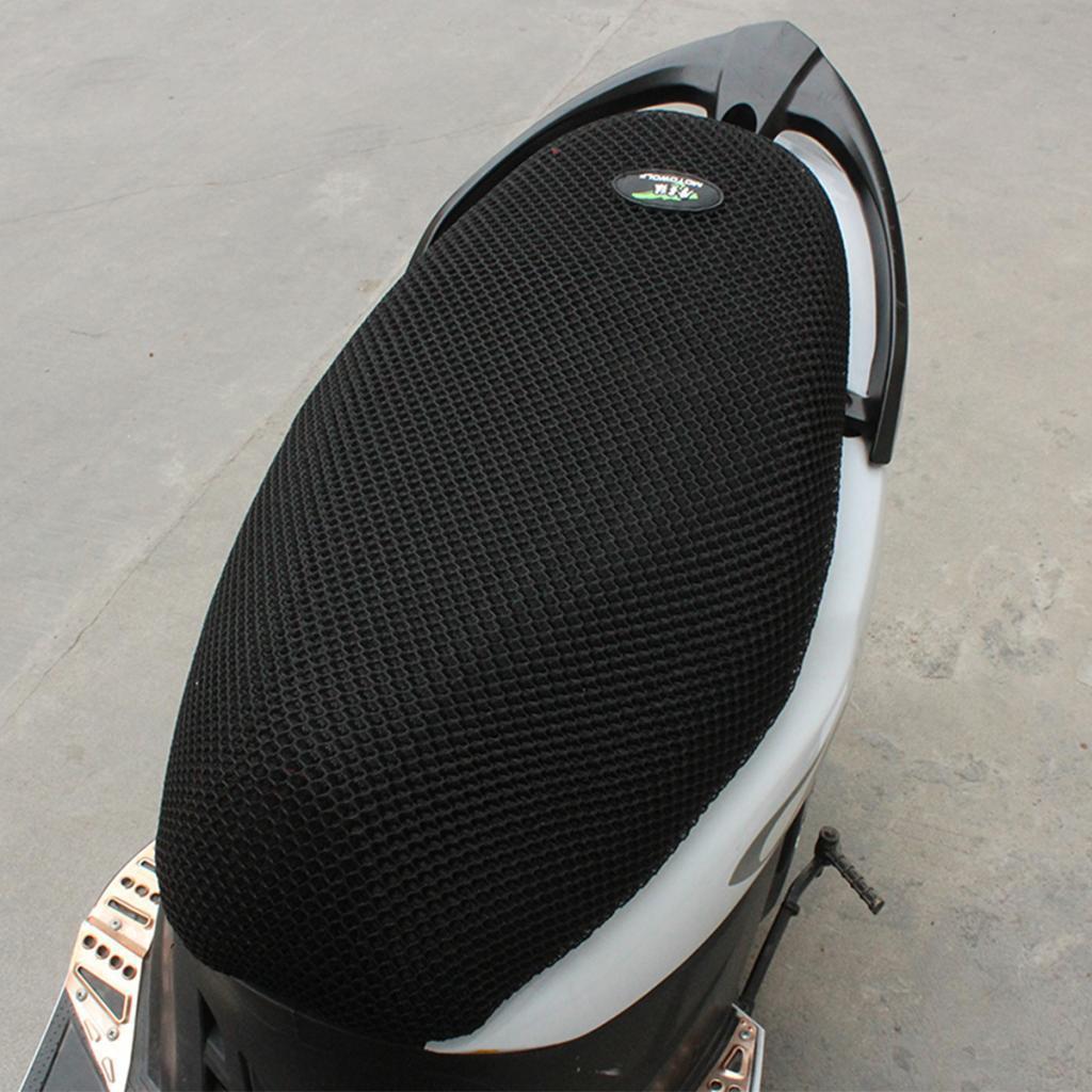 3D Motorcycle Electric Seat Cover Cooling Protector Durable - M