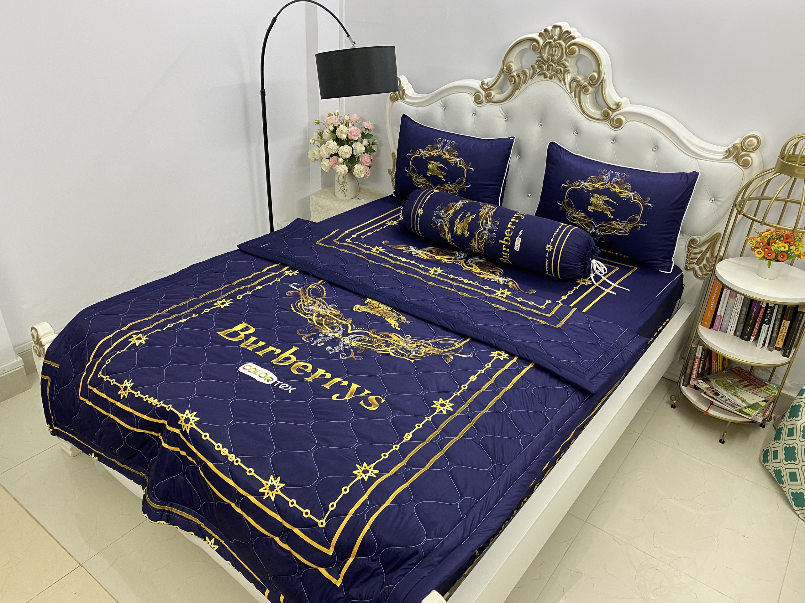 Bộ Drap mền + áo gối  thun Ý 5D Cao Cấp , mát lạnh, thấm hút tốt.