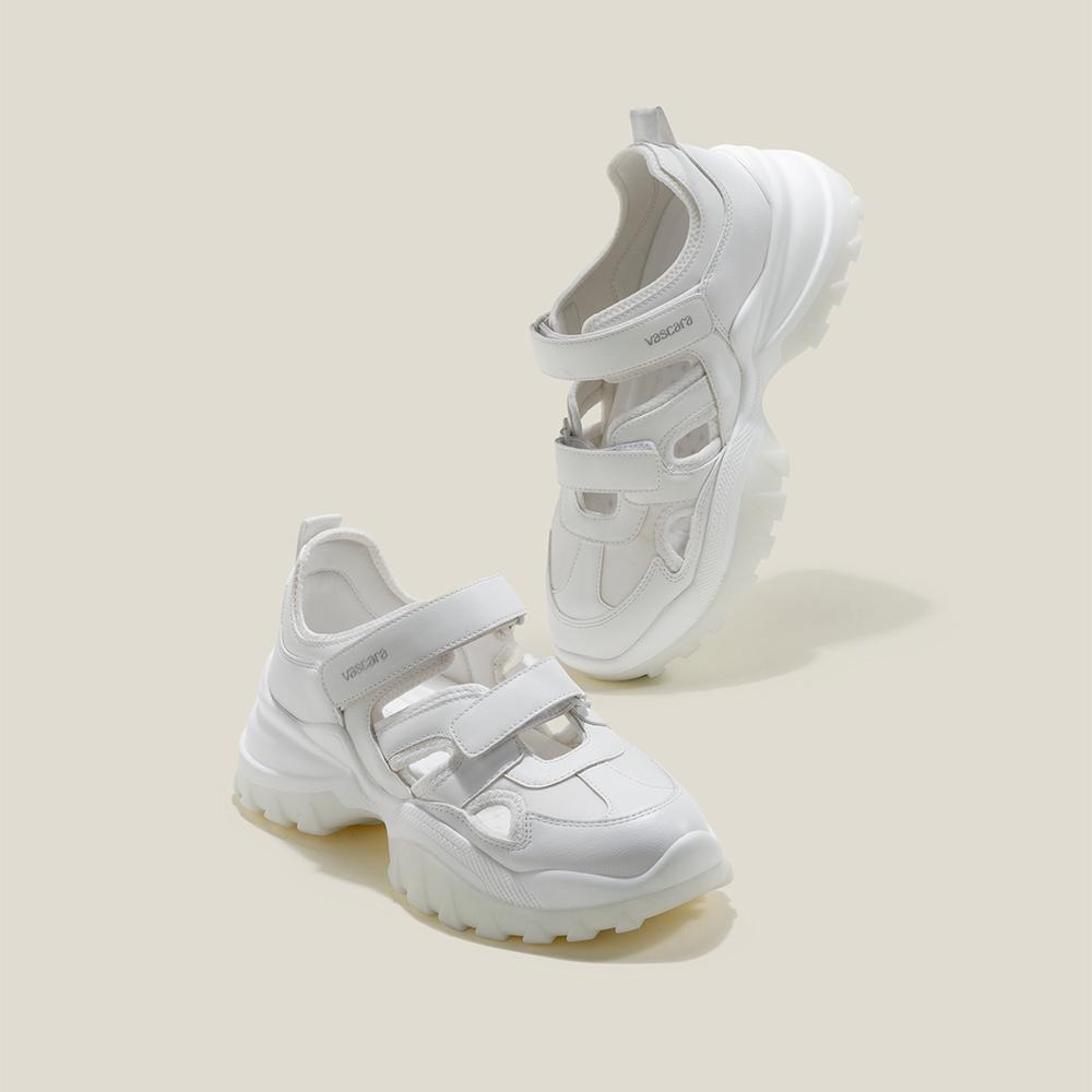 Vascara Giày Sneaker Quai Cut-Out Phối Đế Chunky - SNK 0063