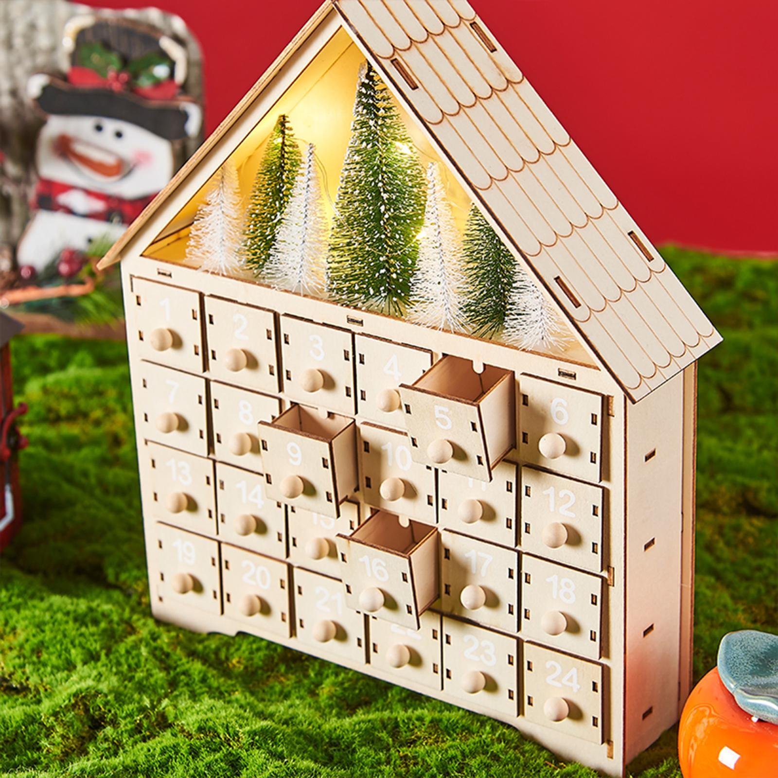 24 Day Advent Calendar Decorated 24 Day Decoration for Restaurant
