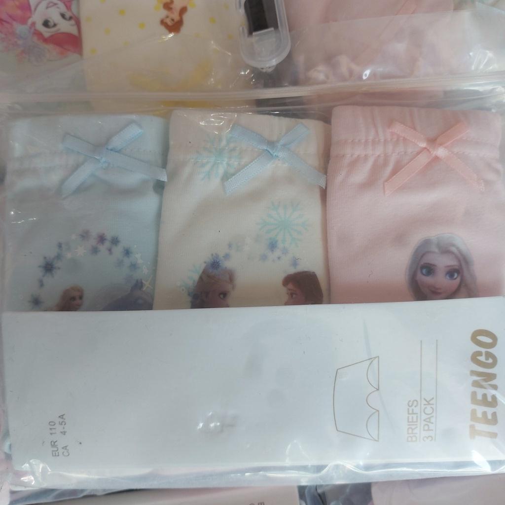 Quần chip bé gái 3-12 tuổi set 3 chiếc hãng TEENGO, Quần lót cho bé xuất Nhật vải cotton siêu co giãn