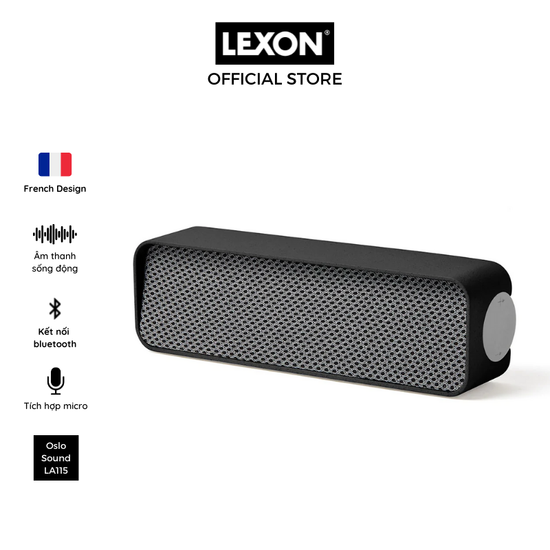 Loa bluetooth LEXON OSLO SOUND để bàn nhỏ gọn - Hàng chính hãng