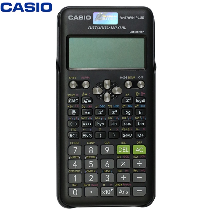 Máy tính Casio FX-570VN PLUS, Bảo hành 7 năm - Hàng chính hãng Bitex