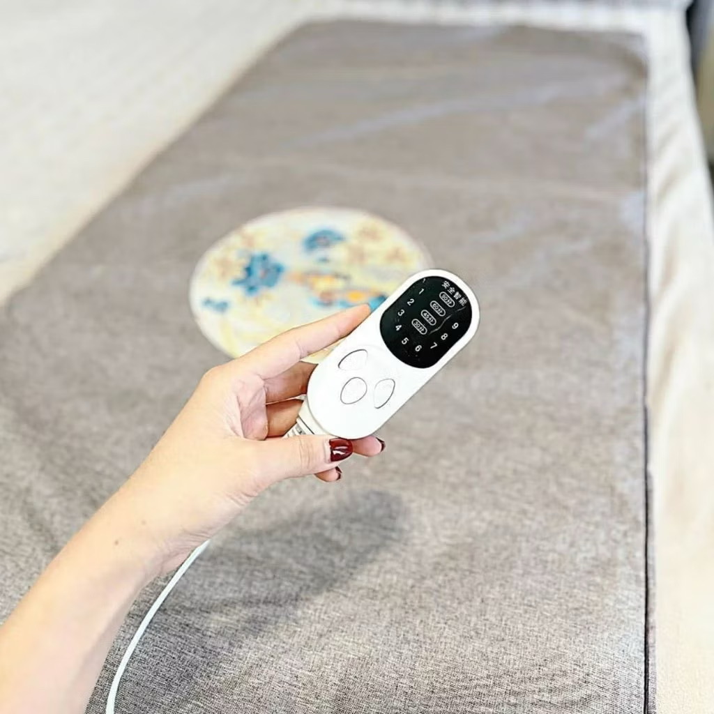 Thảm ngải cứu điện Đông Y, Đệm sưởi ngải cứu đông y Cao Cấp Hỗ trợ giảm đâu nhức Toàn Thân