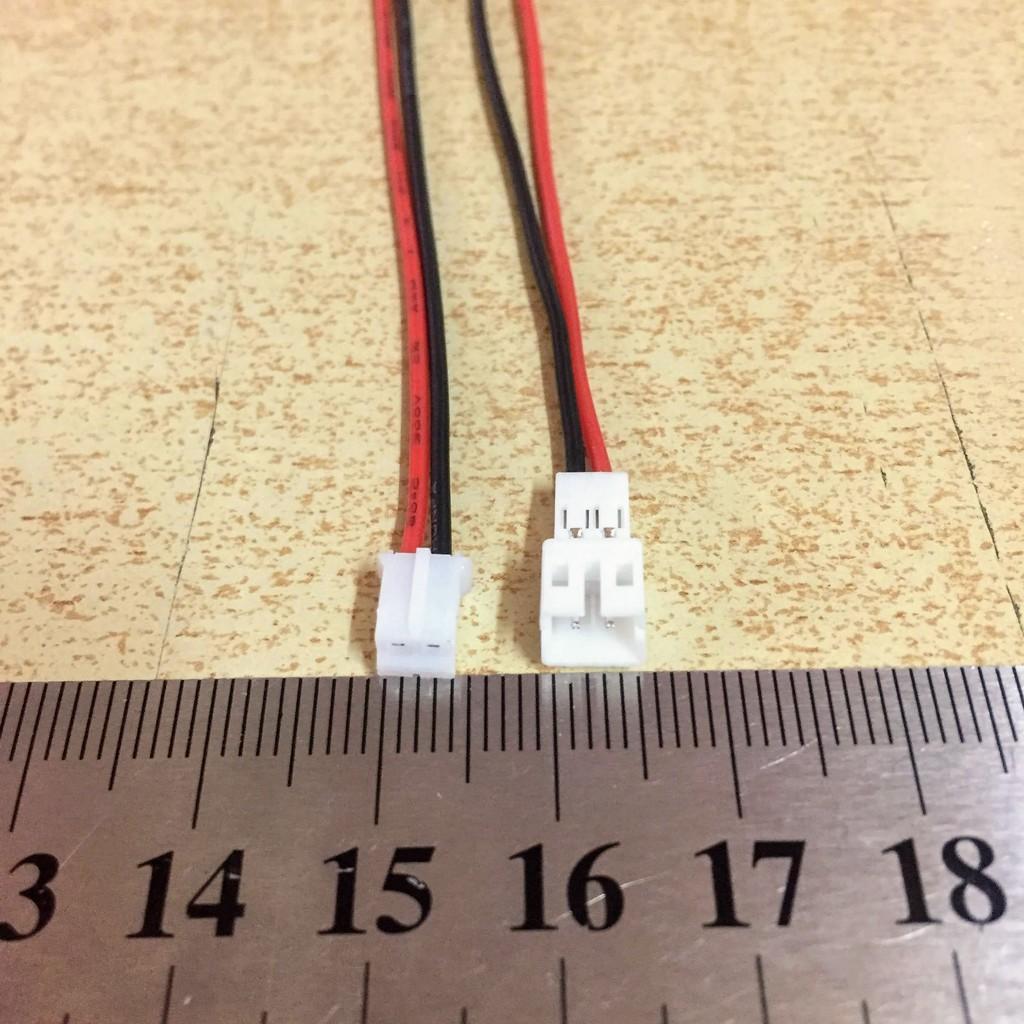 Cặp dây nối gồm 1 đực 1 cái Jack cắm Ph2.0 dùng để chế tạo