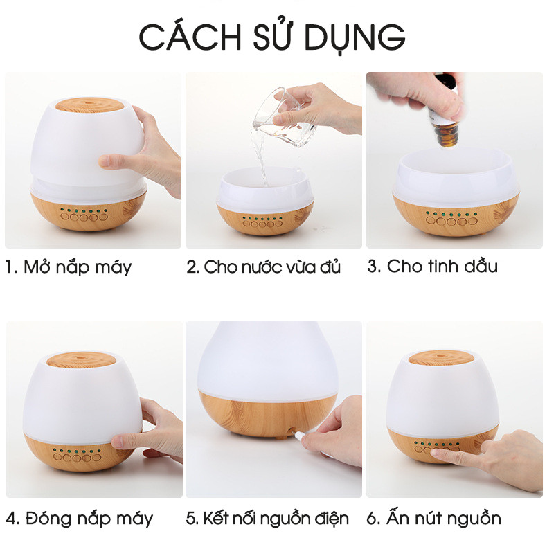 Máy khuếch tán tinh dầu cao cấp IKT6280 . Máy xông tinh dầu thiên nhiên. Máy tỏa hương tinh dầu làm thơm phòng
