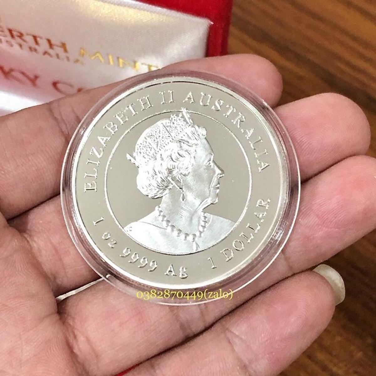Hộp Đồng Xu Con Hổ - Cọp Úc Mạ Vàng Và Mạ Bạc Lì Xì Tết 2022