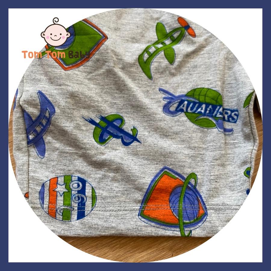 Quần ngắn bé trai túi chéo TomTom Baby, chất vải cotton 4 chiều xịn, form dáng đẹp, thoải mái cho bé - Mẫu Xám Vũ Trụ