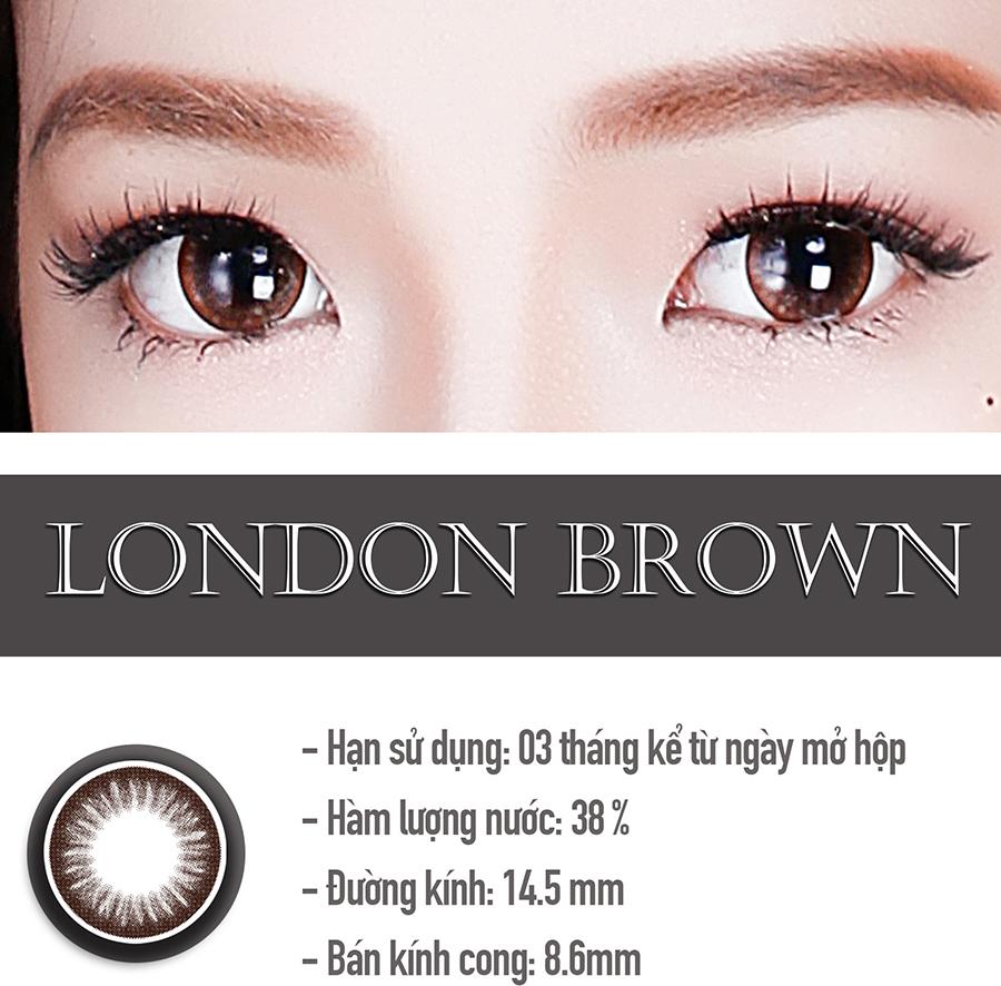 [Một miếng] Kính Áp Tròng Dùng 3 Tháng Eye Secret KM3T - London Brown (2 Độ)