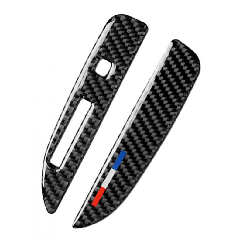 Carbon Fiber Gear Lever Frame Decorative Sticker for 2015 2017