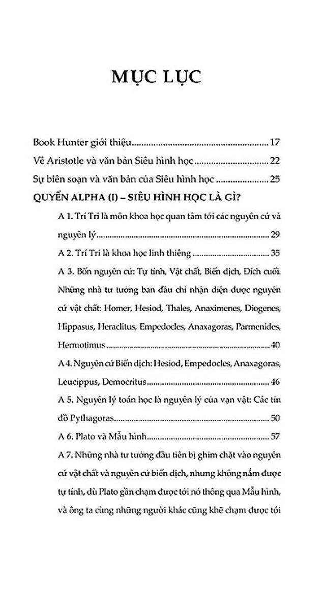 Siêu Hình Học - Metaphysics - Tác Phẩm Triết Học Kinh Điển - Bìa Cứng