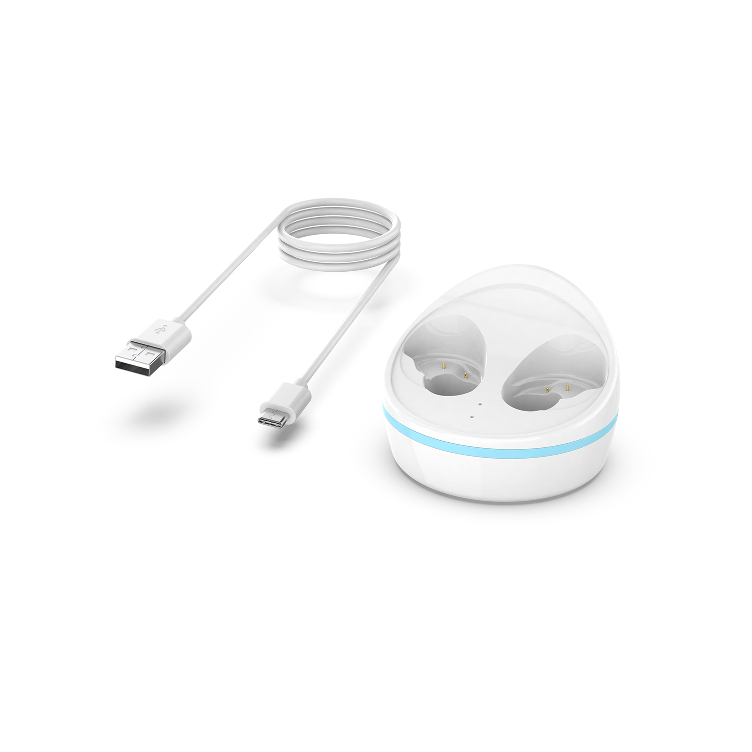 Đế Sạc USB Cho Tai Nghe Không Dây Kèm Hộp Đựng Sạc Dự Phòng Dành Cho Galaxy