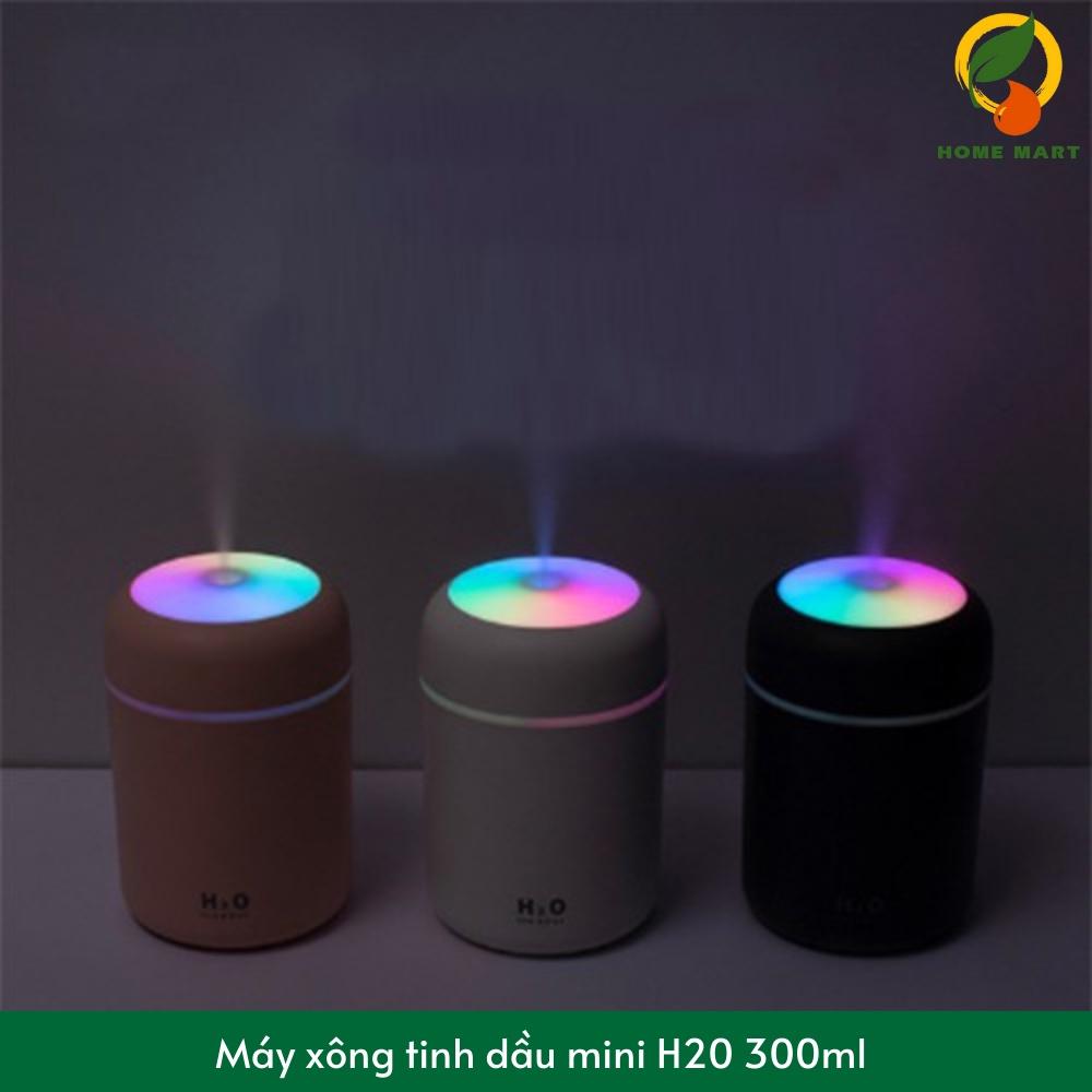 Máy phun sương tạo độ ẩm máy xông tinh dầu Breo Market DQ107 H2O tích hợp đèn ngủ 7 màu siêu đẹp 300ml