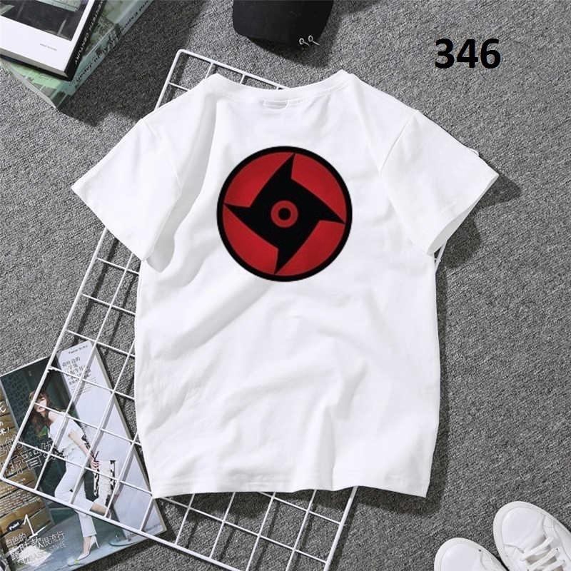 Áo thun trắng Logo mắt Sharingan Shisui, Áo thun trắng trẻ trung năng động Unisex Nam Nữ