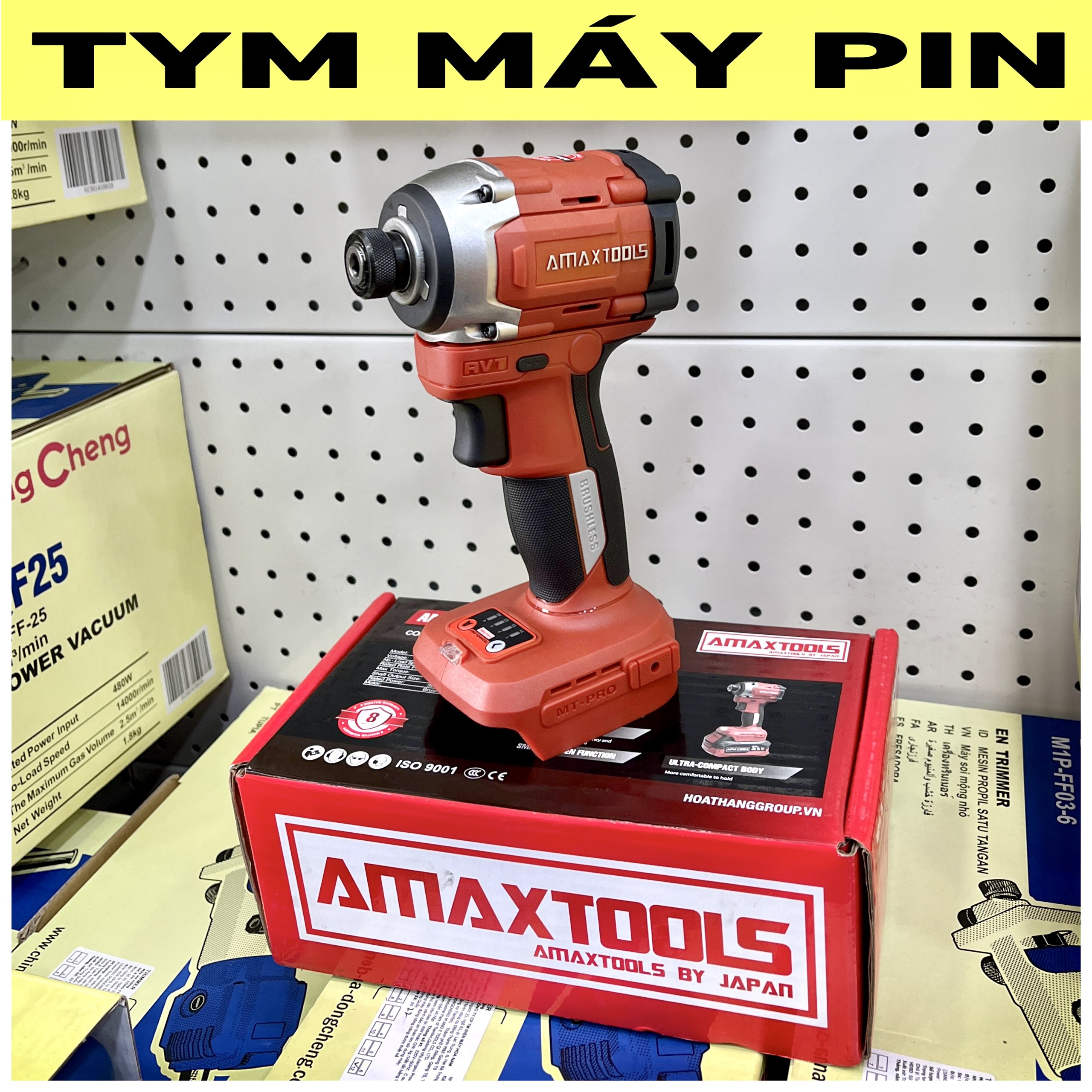 Thân Máy bắt vít búa pin 21V Amaxtools AV28014SM – chưa pin sạc.