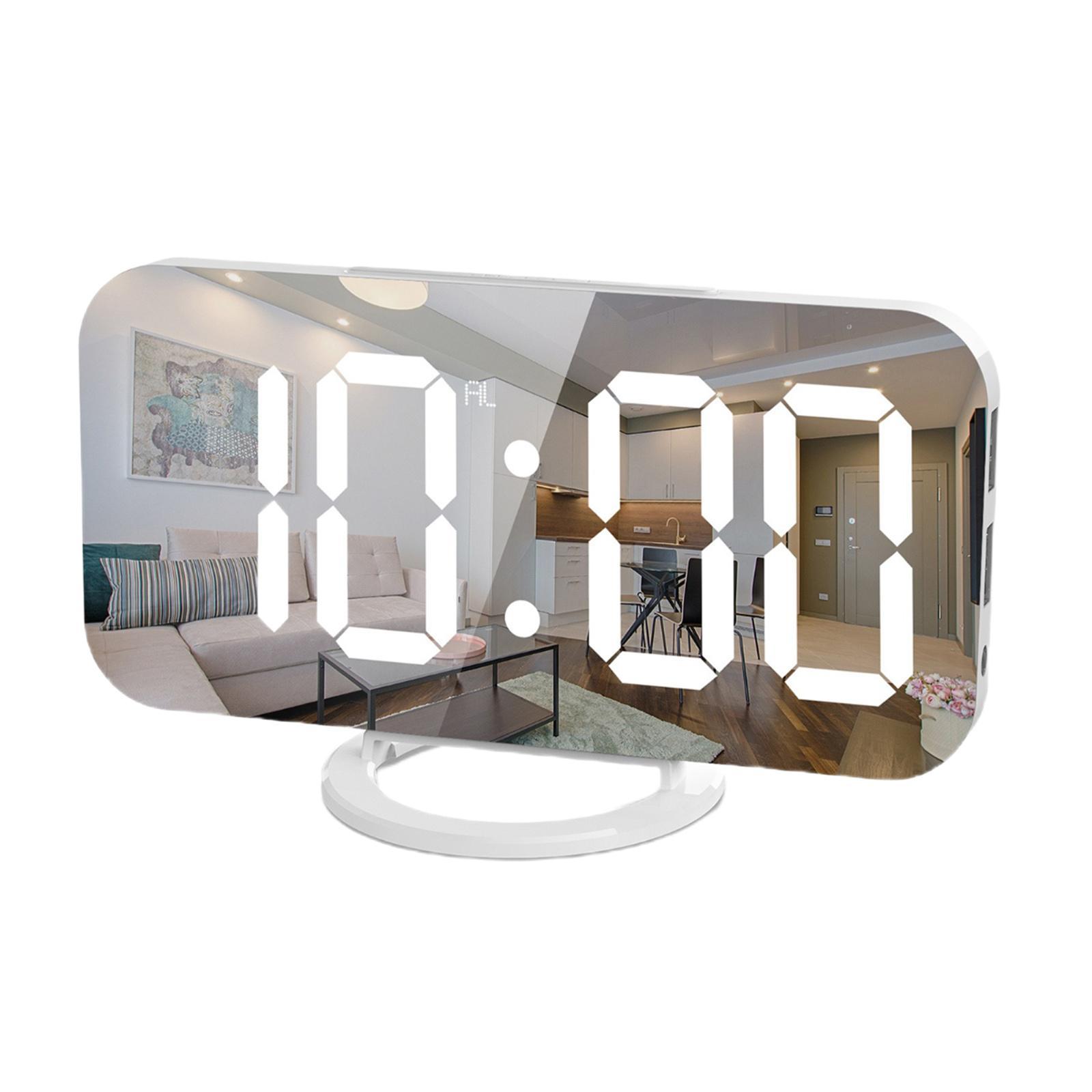 Electronic LED Digital Clock Snooze Bedside Dual USB