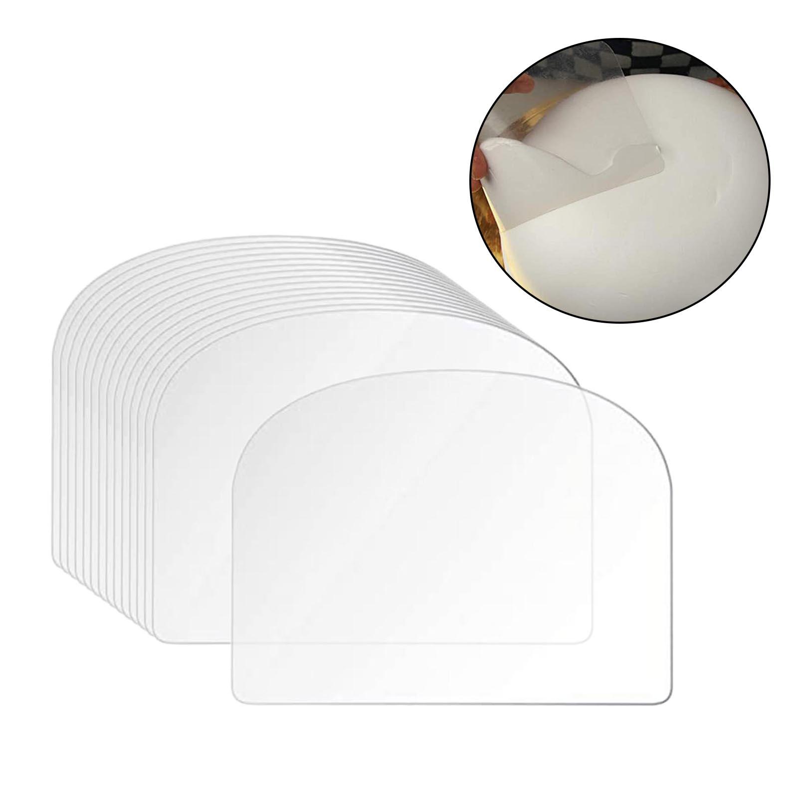 Of 15 Cake Scraper Smoother Smear Transparent Scraper for Household