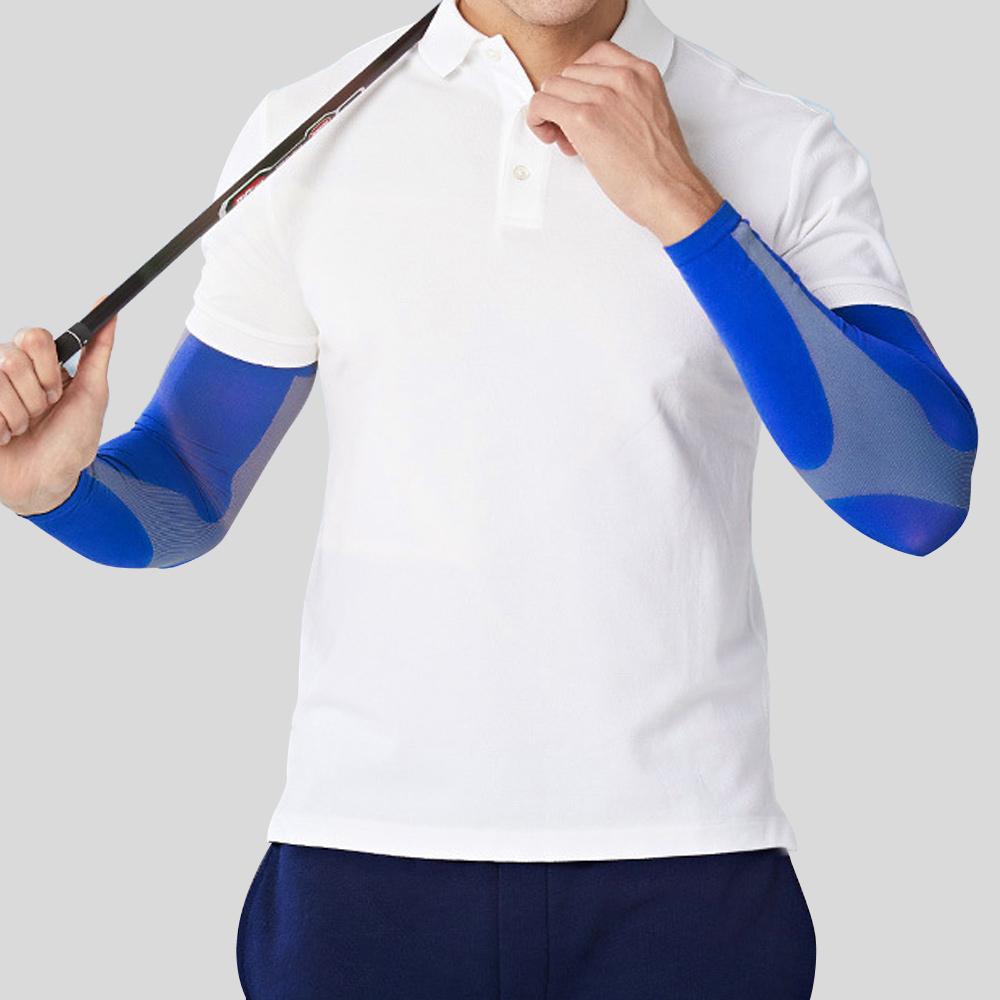 Toprunn 2pcs/1Pair Sports ARM nén tay áo bóng rổ Bóng rổ Mùa hè Mùa hè Chạy UV Bảo vệ Bóng chuyền Bóng chuyền Bóng chuyền Color: White
