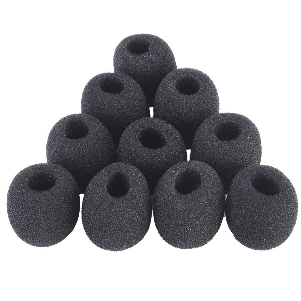 3-7pack 10Pcs Small Foam Covers Windscreen Windshield for Microphone 18mm x 8mm