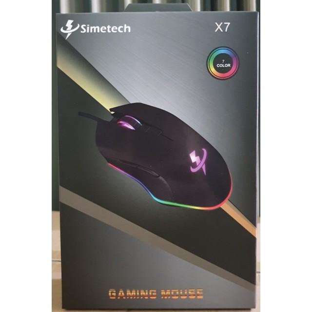 Chuột gaming simetech X7 Led Mới-Hàng Chính Hãng