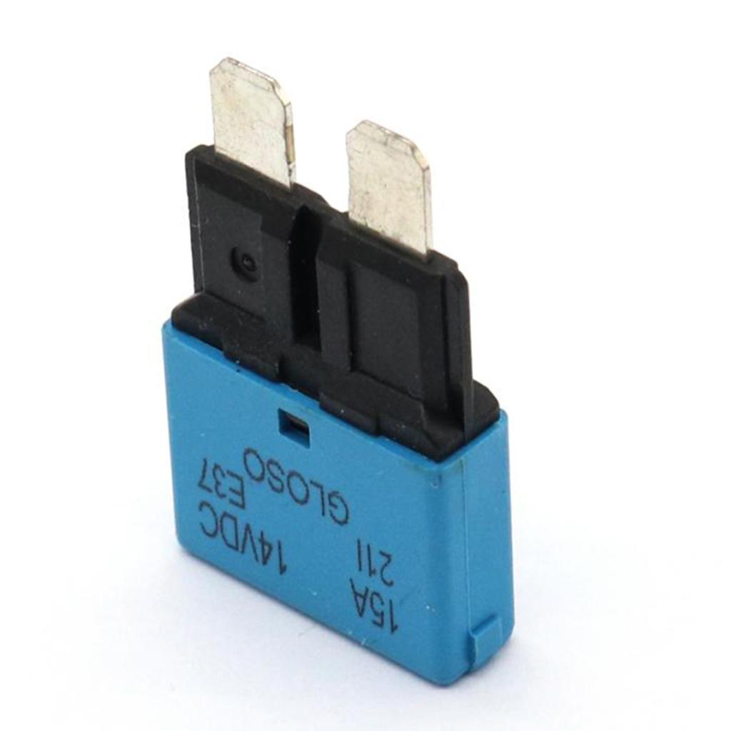 2xBlade Fuse Circuit Breaker Automatic Reset Marine  15A