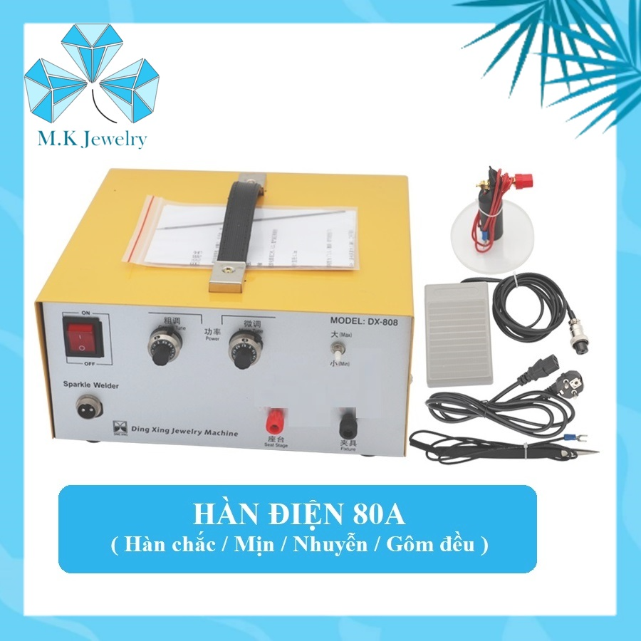 Máy hàn điện 80A - Model : DX - 808 chuyên dụng cho hàn nữ trang, hàn điện tử, hàn linh kiện điện thoại, thiết bị khác.