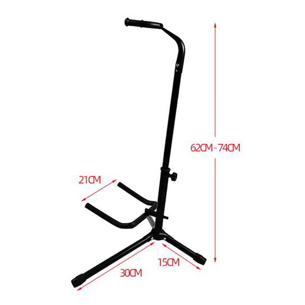 TELESCOPIC GUITAR STAND FOLDABLE ACOUSTIC/ELECTRIC/BASS ADJUSTABLE TRIPOD STAND