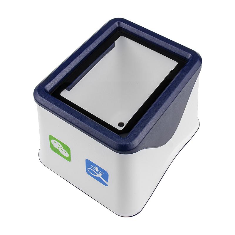 Máy quét mã vạch 2D để bàn NT-2085L, Đầu đọc mã vạch lớn có dây USB có dây đa hướng Quét mã vạch màn hình QR 1D