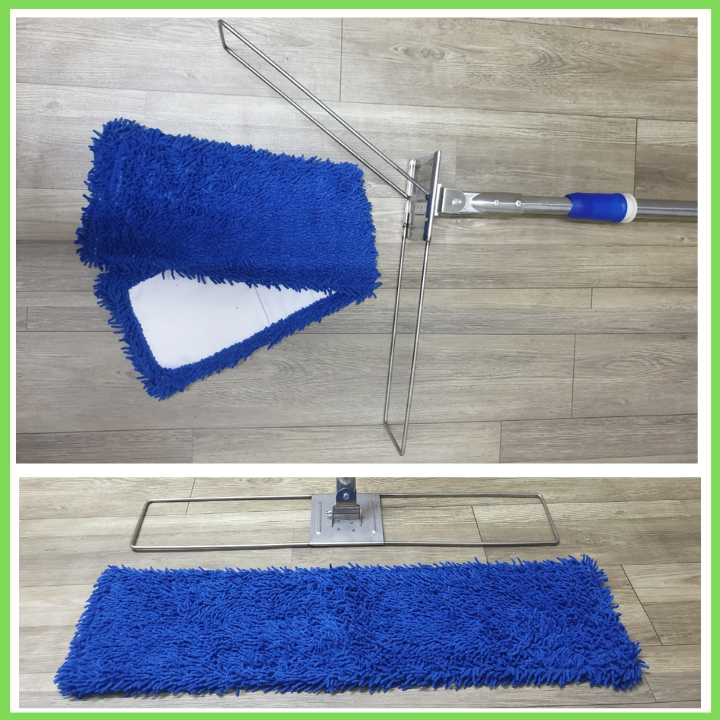 Cây lau nhà san hô 60cm cây lau sàn công nghiệp sợi microfiber siêu sạch siêu thấm hút cho trường học bệnh viện...