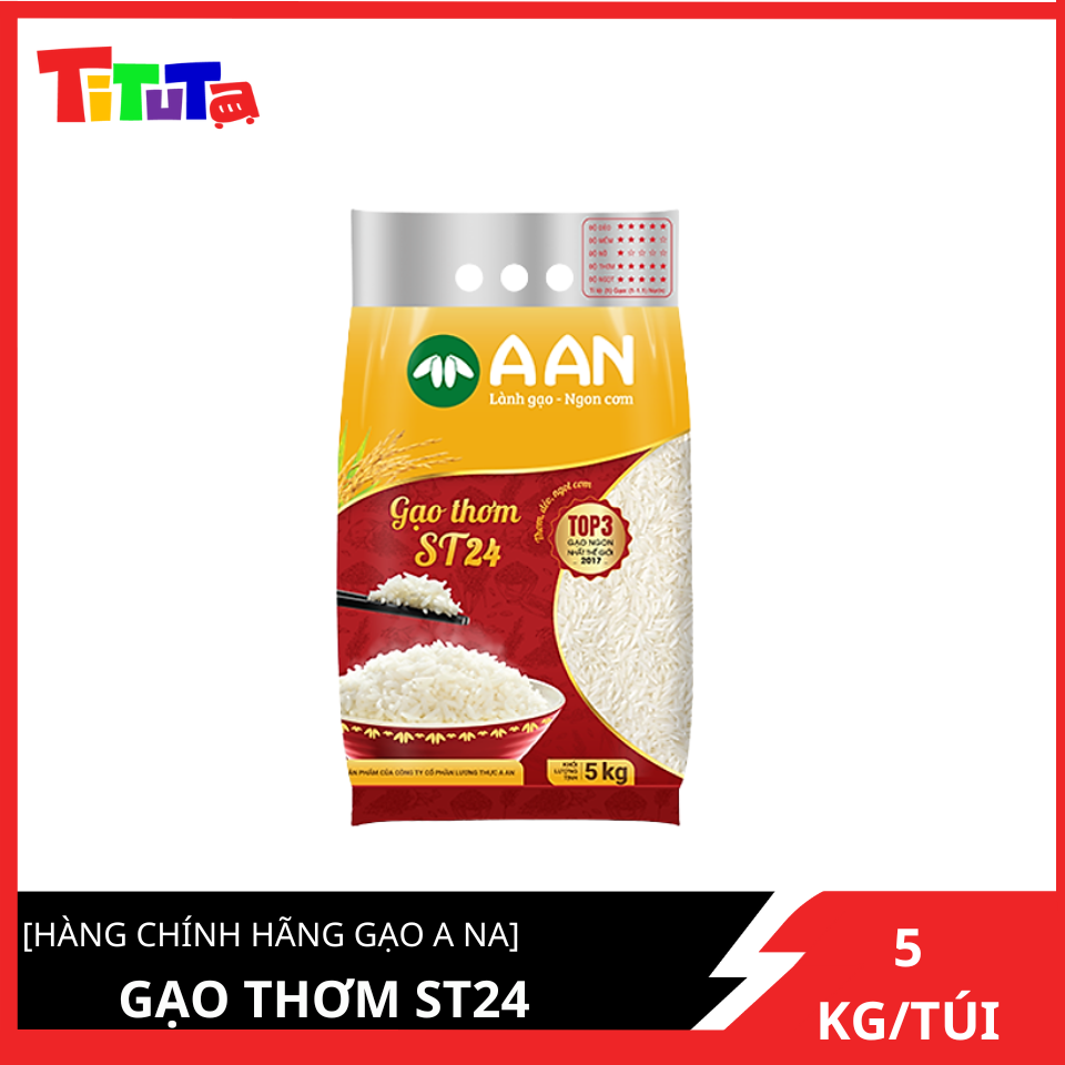 Gạo Thơm ST24 Túi 5Kg ( A AN)