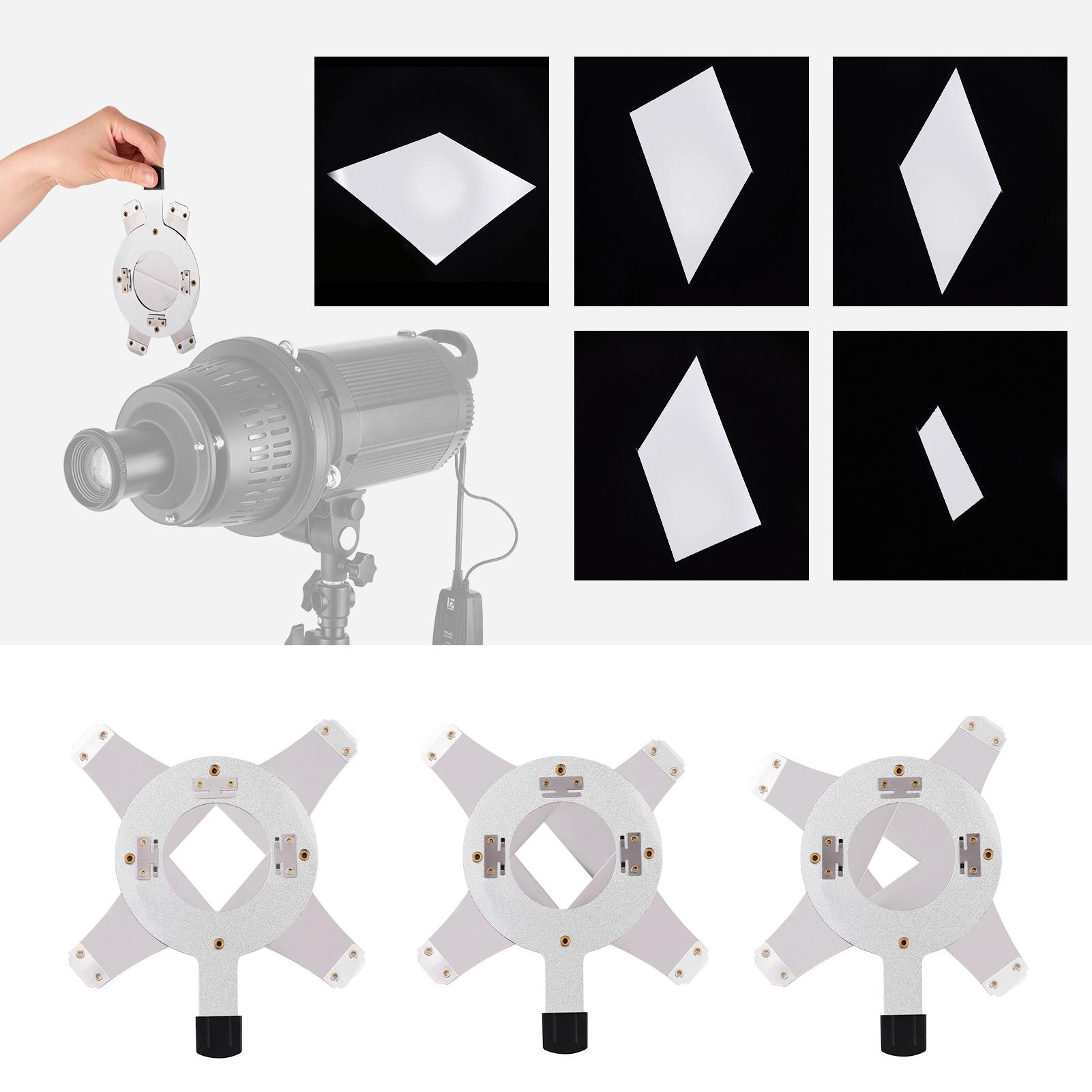 Metal Gobos Holder Geometric Pattern Design for Studio Strobe Optical Snoot Conical Focalize Condenser Photography