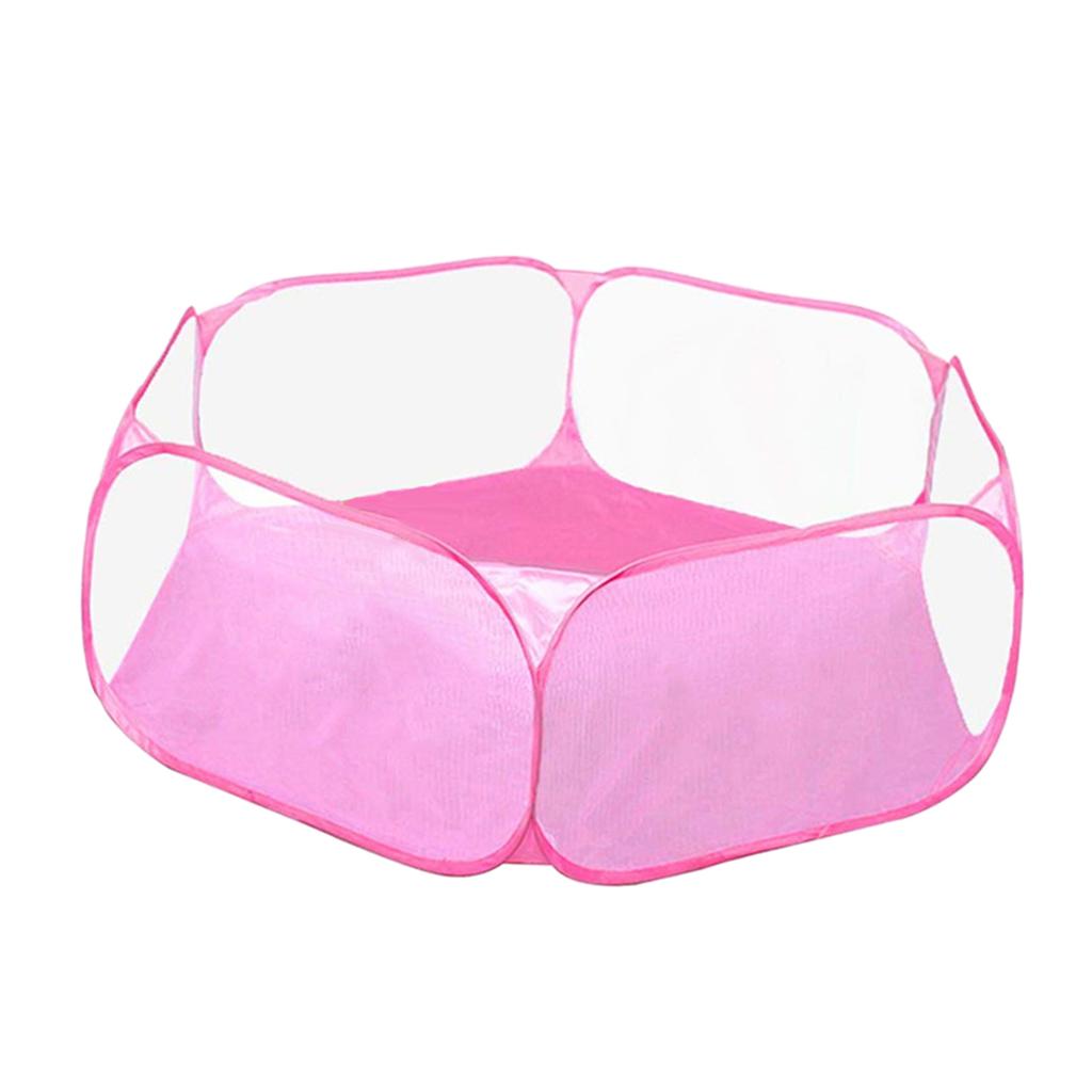 3Pcs Breathable Foldable Small Pet Playpen Cage Tent Fence for Reptiles