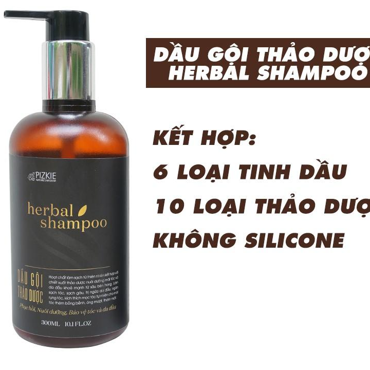 Dầu Gội Thảo Dược HERBAL SHAMPOO 300ml - Ngăn Ngừa Gàu, Kích Thích Mọc Tóc .