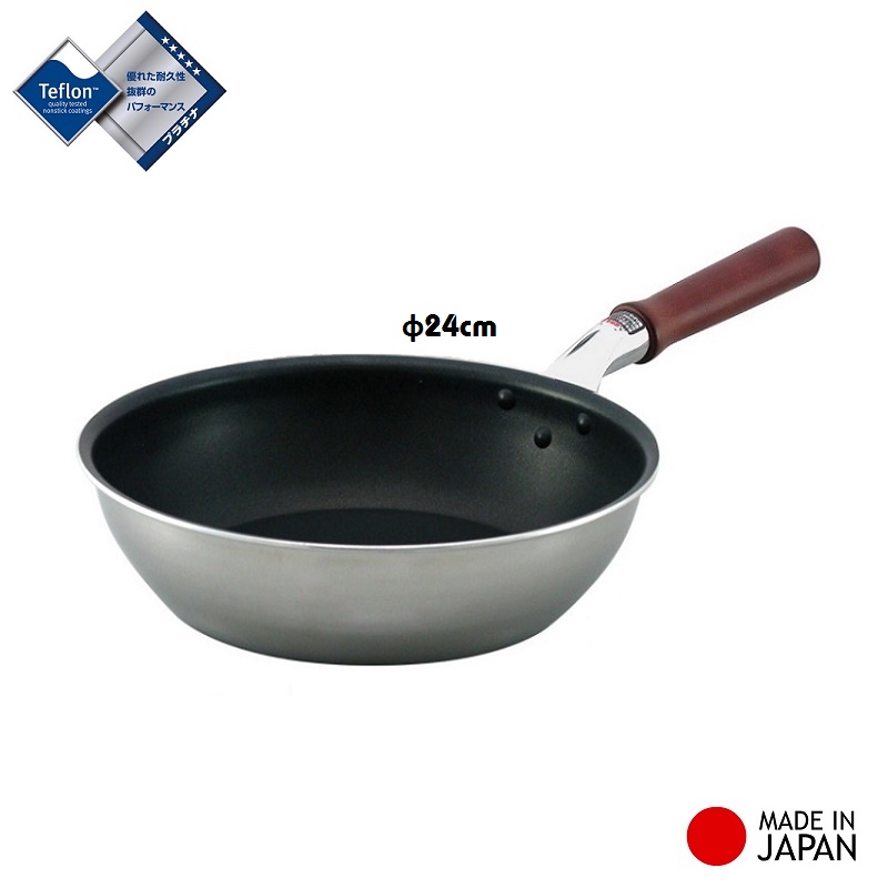 Chảo siêu chống dính, siêu nhẹ đáy từ Shimomura Teflon nội địa Nhật Bản (Made in Japan