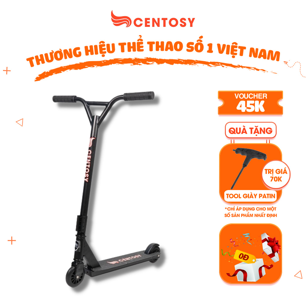 Xe Scooter Trẻ Em Centosy Scooter S01 - Có Khung Chắc Chắn, In Hình Bắt Mắt, Đèn Nhấp Nháy