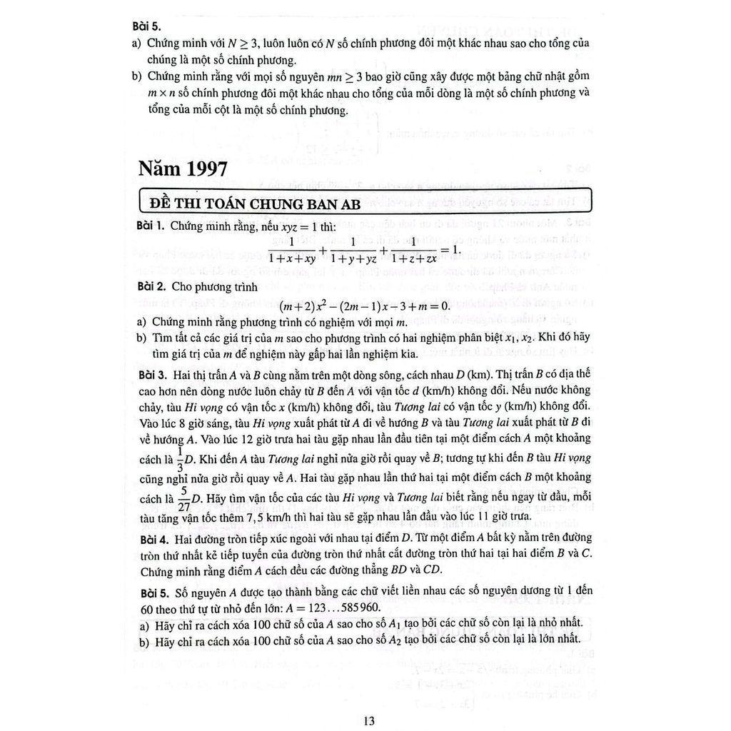 Sách - 30 Năm Đề Thi Tuyển Sinh Vào Lớp 10 Phổ Thông Năng Khiếu Môn Toán (1996 - 2025) - HA2