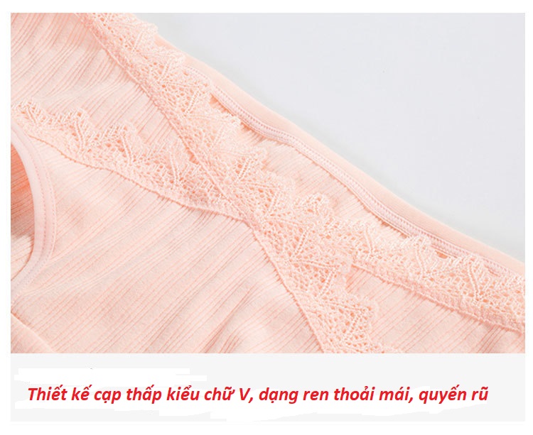 Quần lót bầu cotton cạp thấp thoáng khí thoải mái, thời trang dành cho phụ nữ mang thai